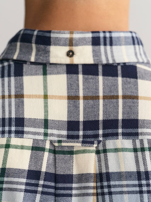 GANT Brushed Cotton Flannel Checked Shirt, Multi