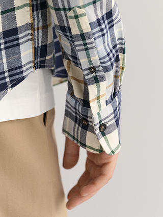 GANT Brushed Cotton Flannel Checked Shirt, Multi