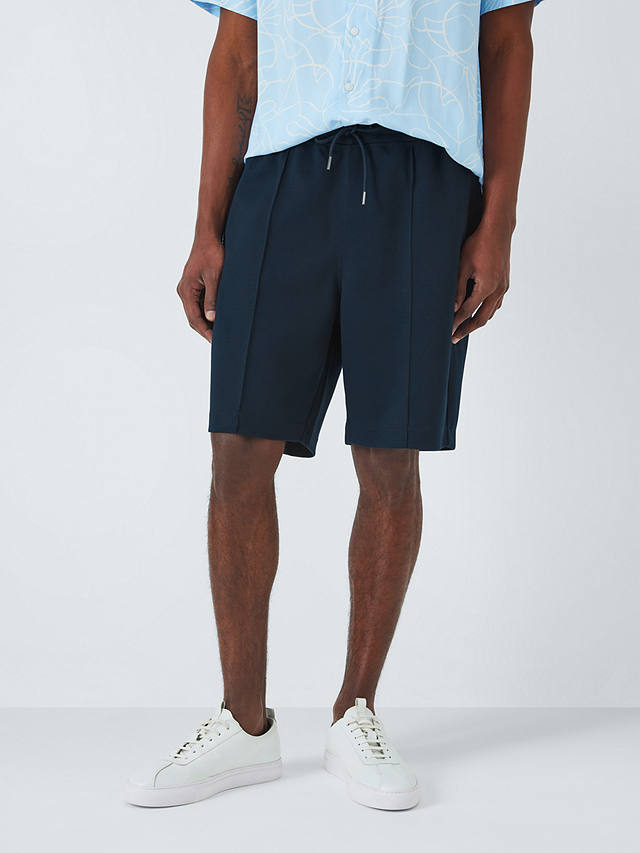 Kin Premium Tech Pintuck Shorts, Dark Navy
