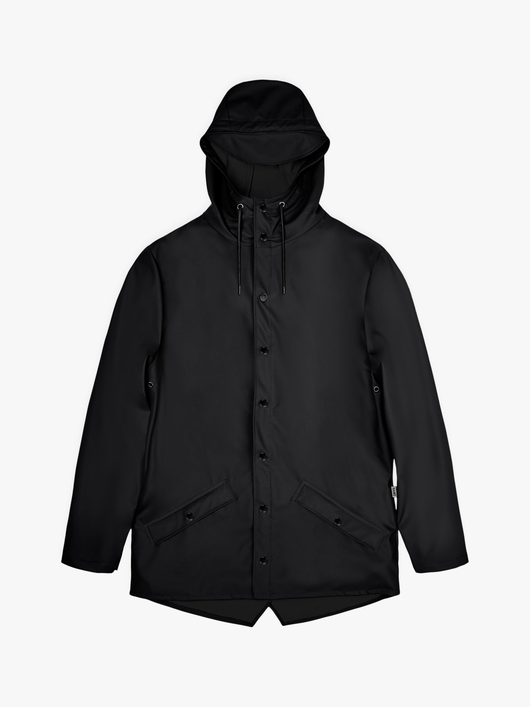 Rains Unisex Waterproof Rain Jacket, 01 Black, XL