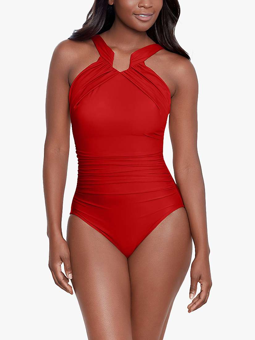 Buy Miraclesuit Aphrodite Halter Neck Swimsuit, Cayenne Online at johnlewis.com