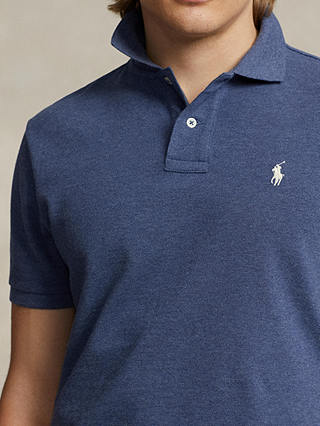 Polo Ralph Lauren Slim Fit Mesh Polo Shirt, Blue