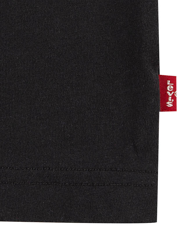 Levi's Kids' Batwing Embroidered Logo Short Sleeve T-Shirt, Black