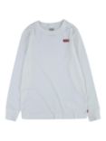 Levi's Kids' Mini Batwing Logo Long Sleeve T-Shirt, White