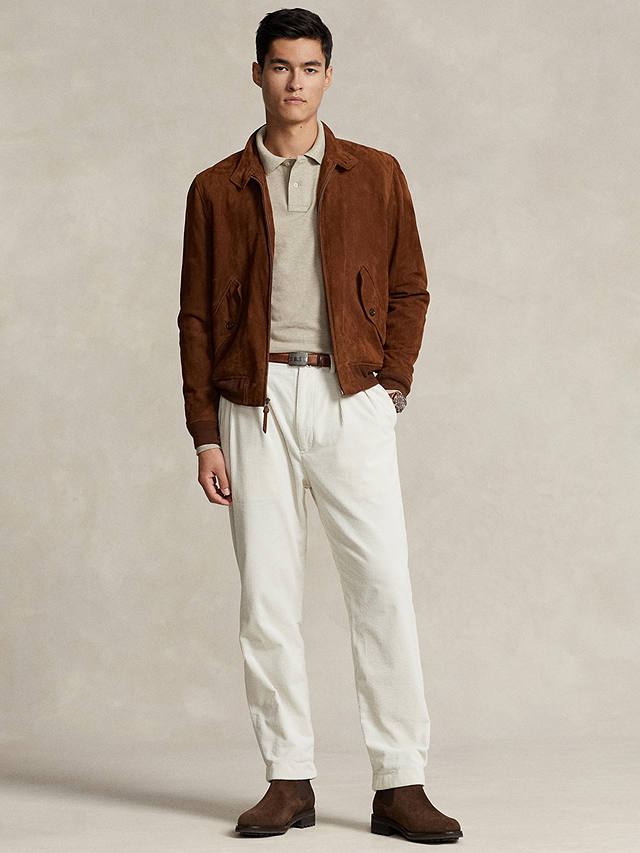 Polo Ralph Lauren Custom Slim Fit Long Sleeve Polo Shirt, Natural Beige