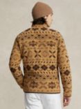 Polo Ralph Lauren Fair Isle Brushed Fleece Jumper, Brown, Brown