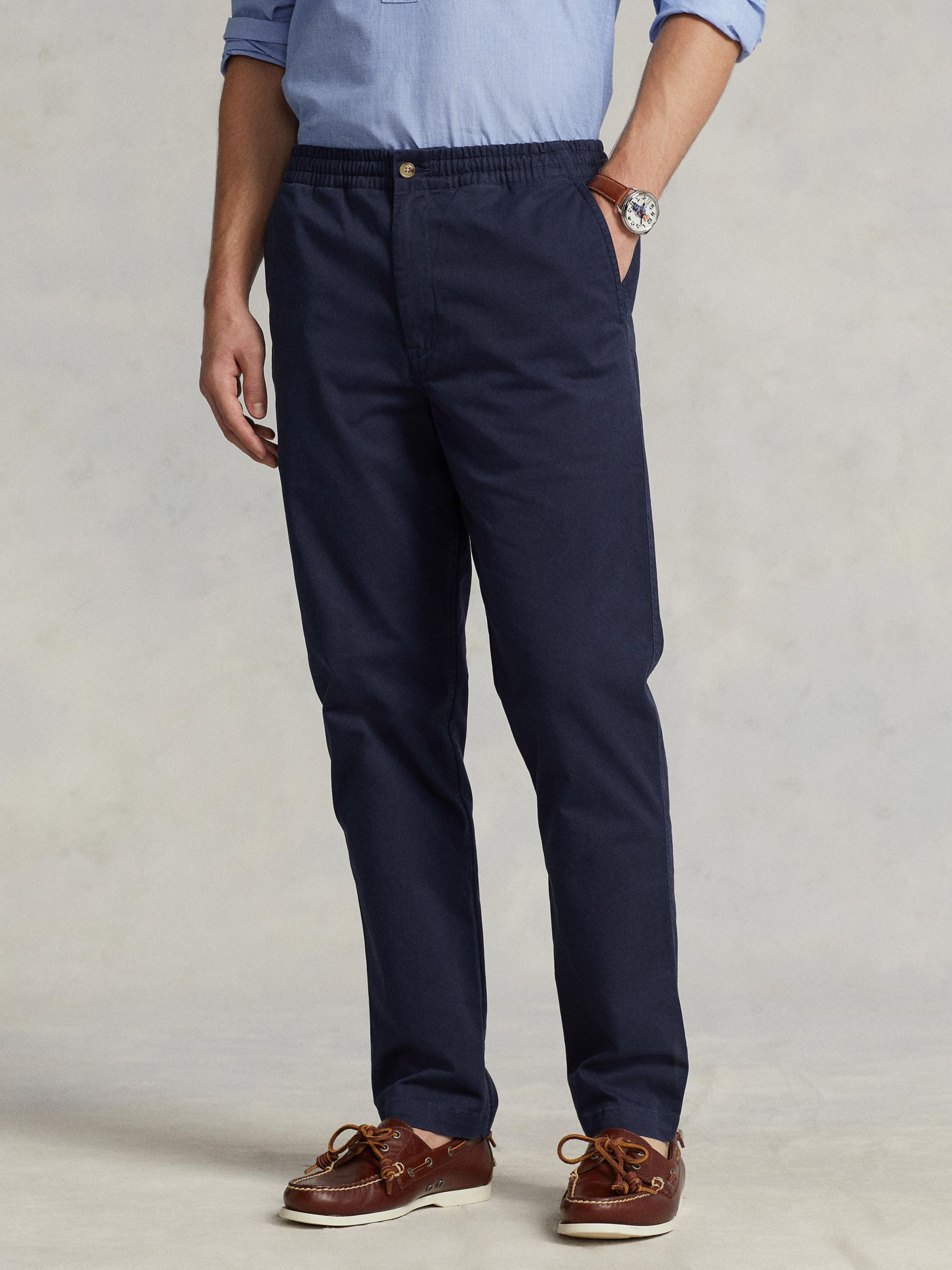 Polo Ralph Lauren TENNIS PANT FLAT FRONT - Trousers - newport navy