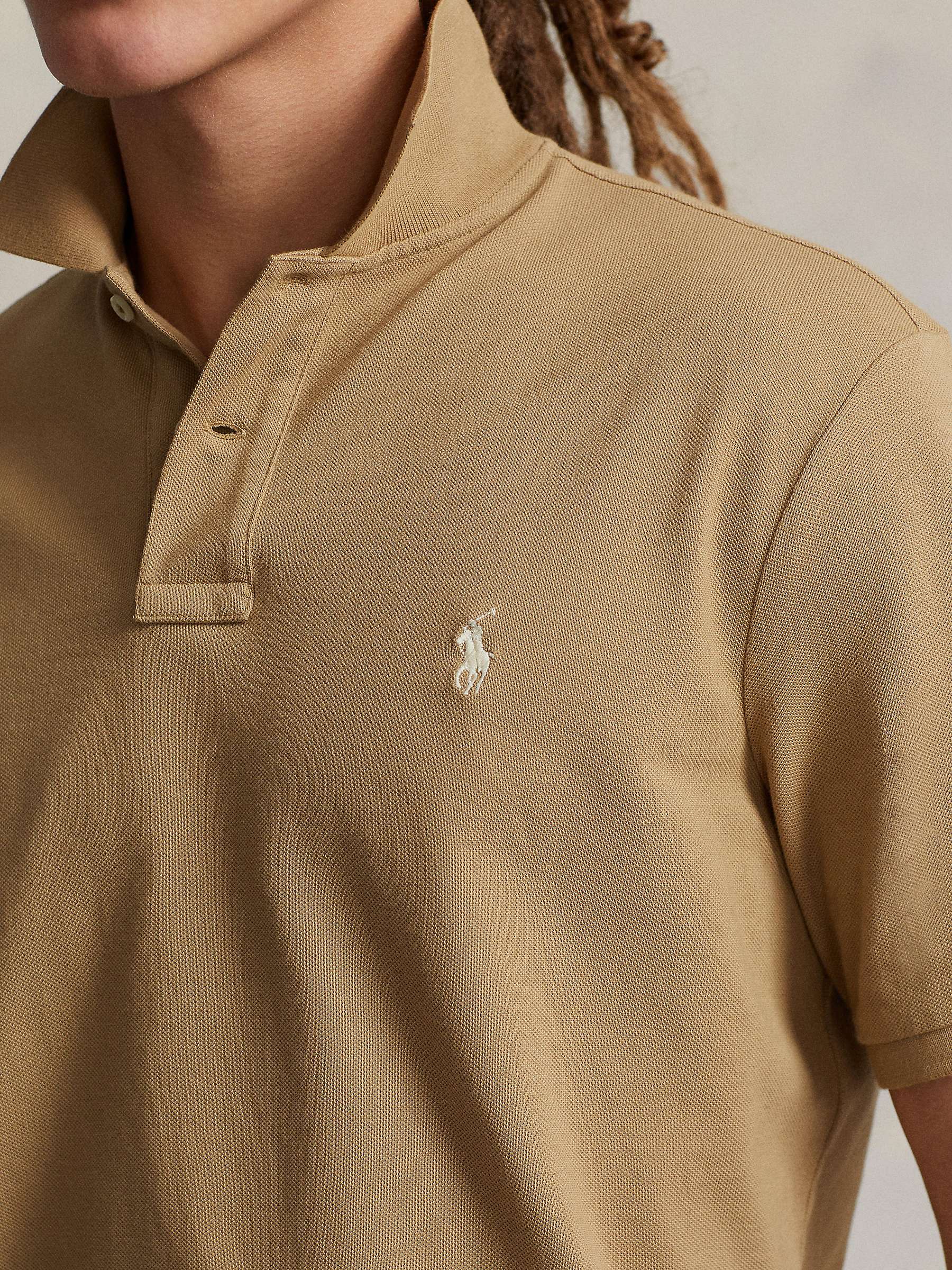 Buy Polo Ralph Lauren Cotton Mesh Short Sleeve Polo Top Online at johnlewis.com