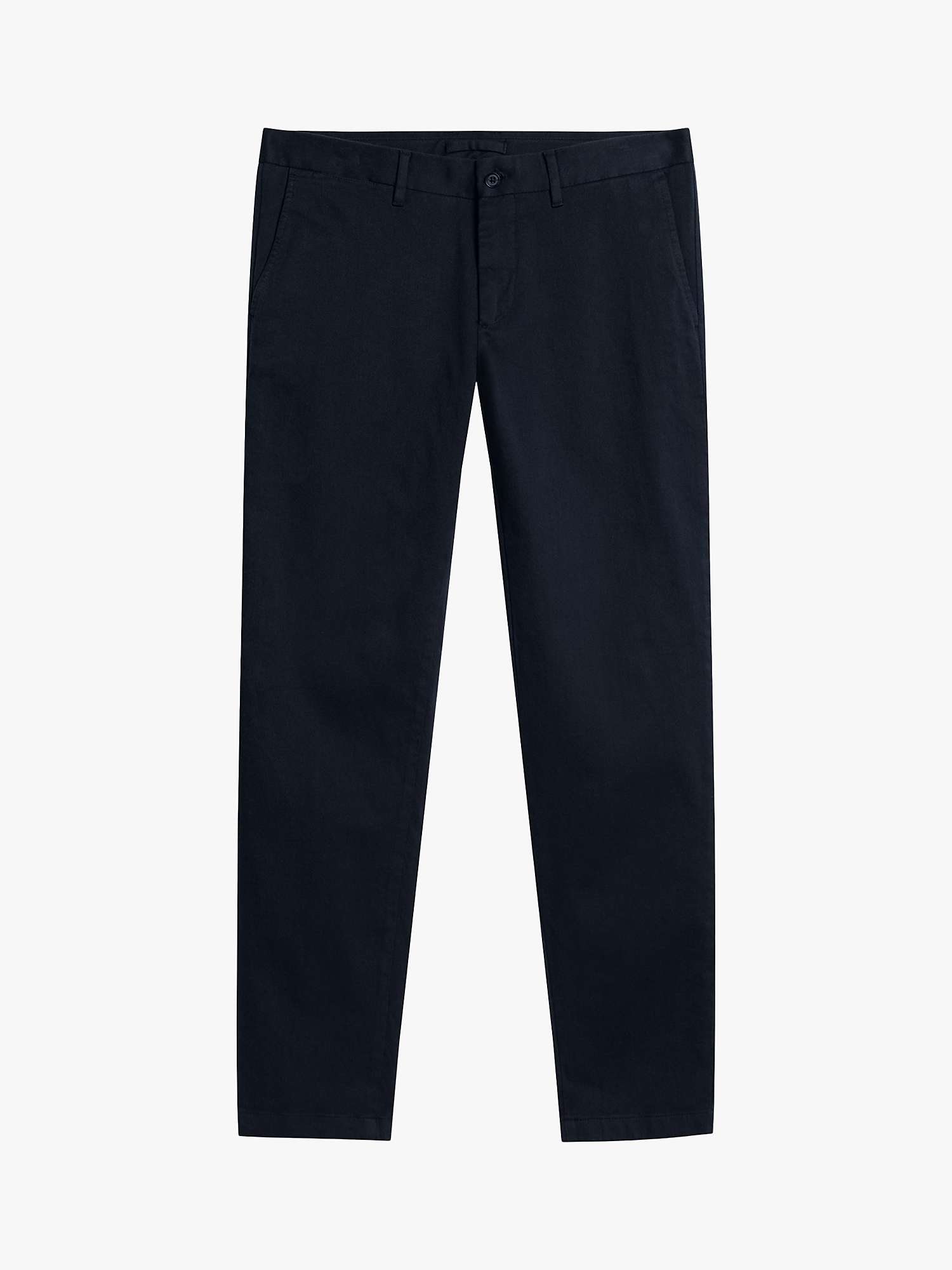 Buy J.Lindeberg Chaze Flannel Twill Trousers, Navy Online at johnlewis.com