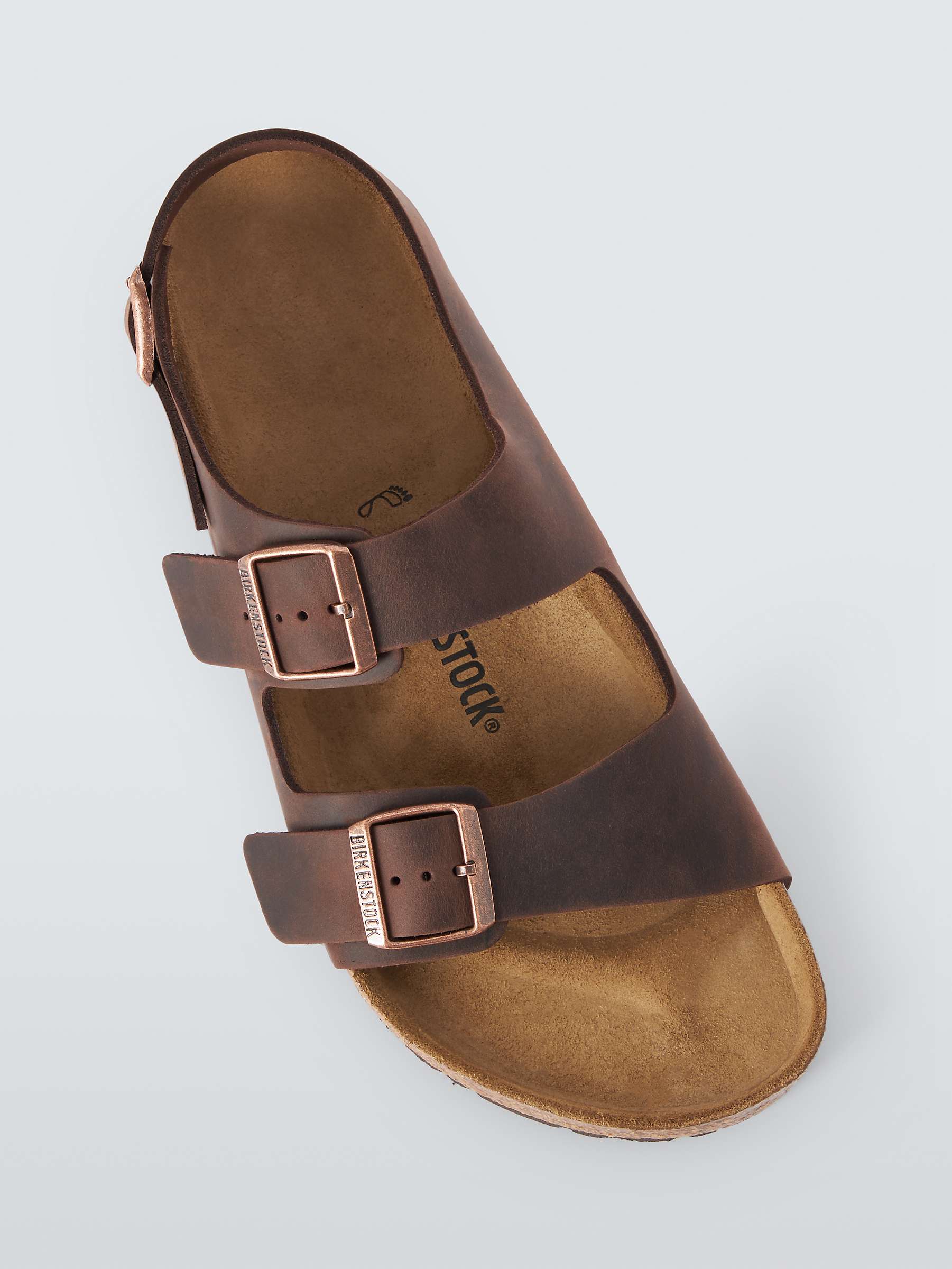 Buy Birkenstock Milano Leather Footbed Sandals Online at johnlewis.com