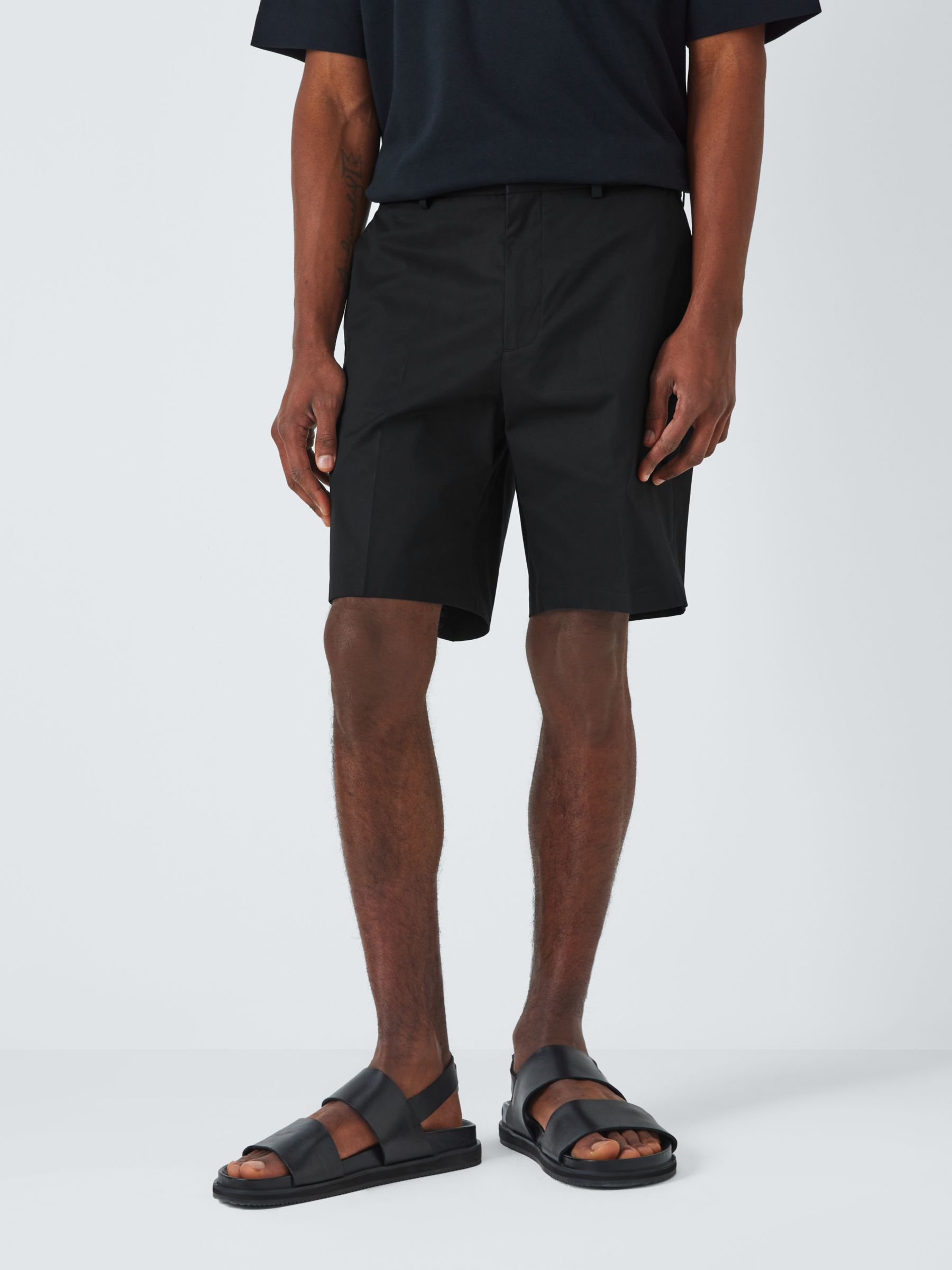 Kin Cotton Blend Chino Shorts, Black Beauty, 34R