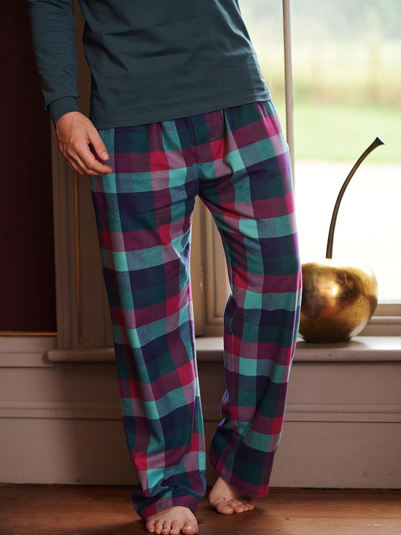 Buy British Boxers Brushed Cotton Check Pyjama Trousers Online at johnlewis.com