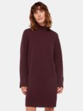 Whistles Amelia Wool Jumper Dress, Burgundy