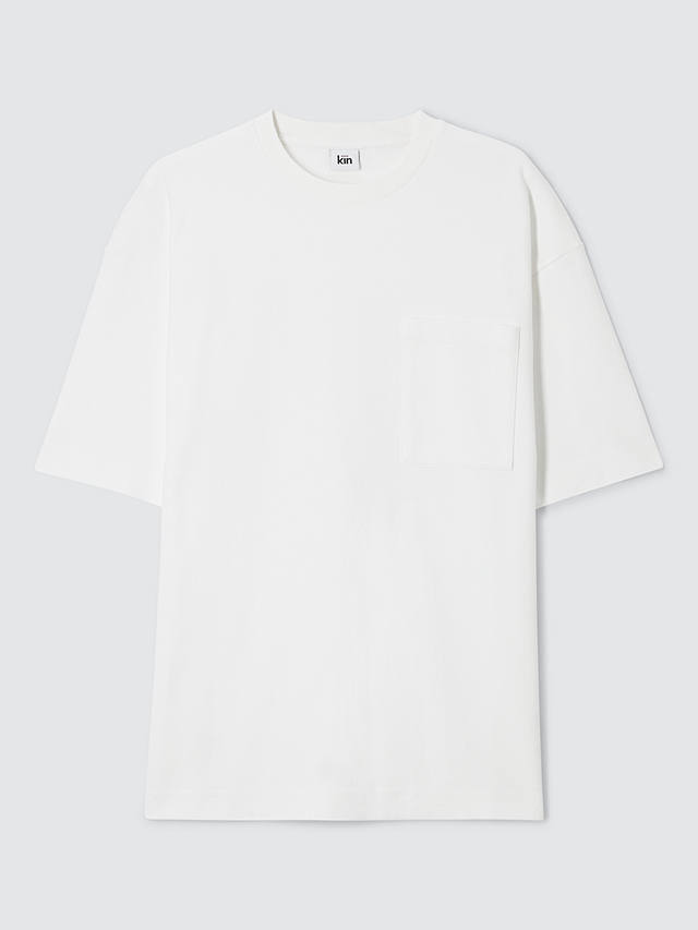 Kin Heavy Cotton Short Sleeve Pocket T-Shirt, Cloud Dancer