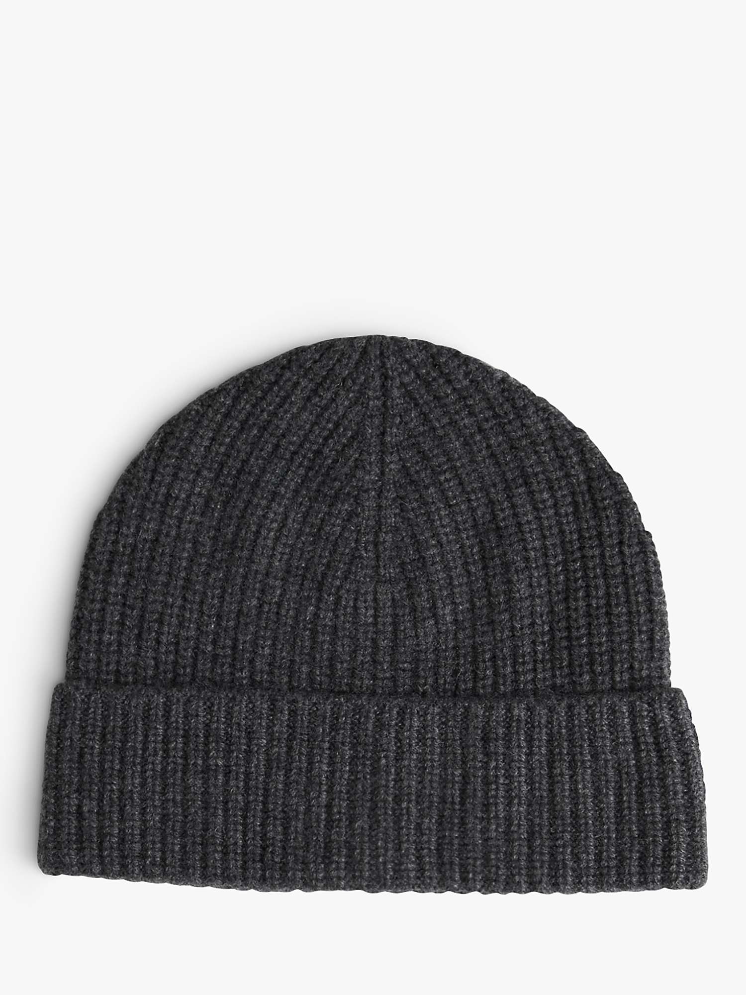 Buy HUSH Teresa Cashmere Beanie Hat, Charcoal Grey Online at johnlewis.com