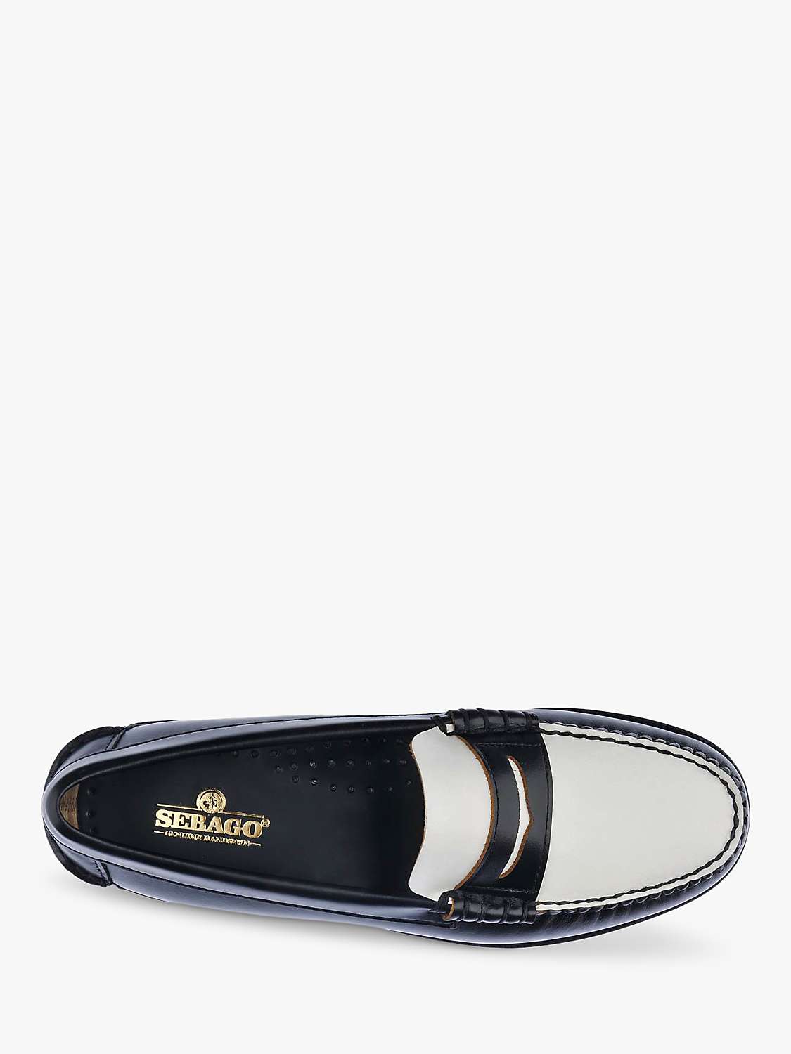 Buy Sebago Classic Dan Loafers, Black Online at johnlewis.com