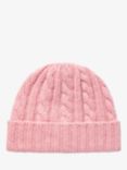Brora Cashmere Cable Knit Beanie Hat, Shell