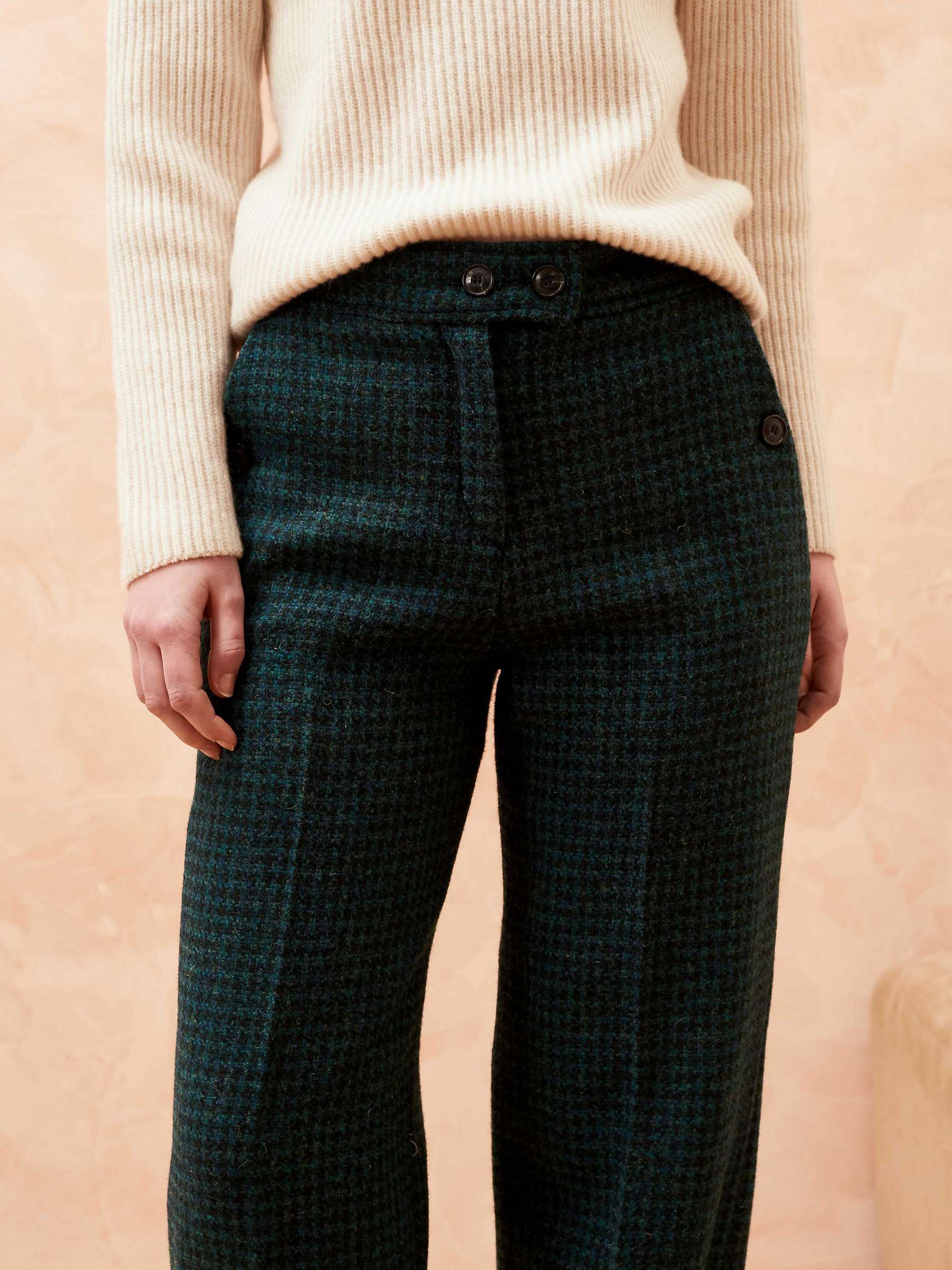 Buy Brora Harris Tweed Houndstooth Trousers, Multi Online at johnlewis.com