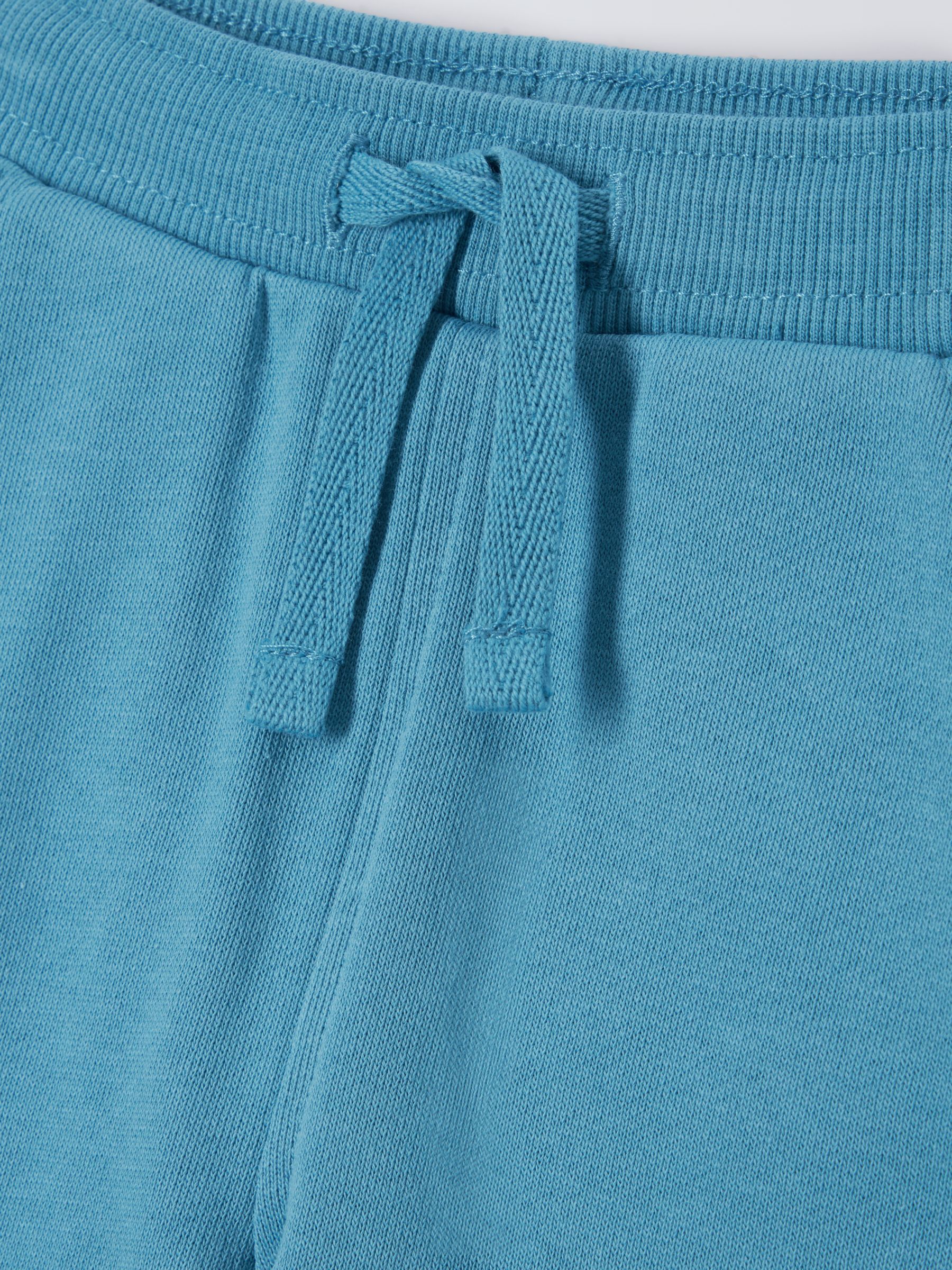 John Lewis ANYDAY Baby Cotton Joggers, Blue at John Lewis & Partners