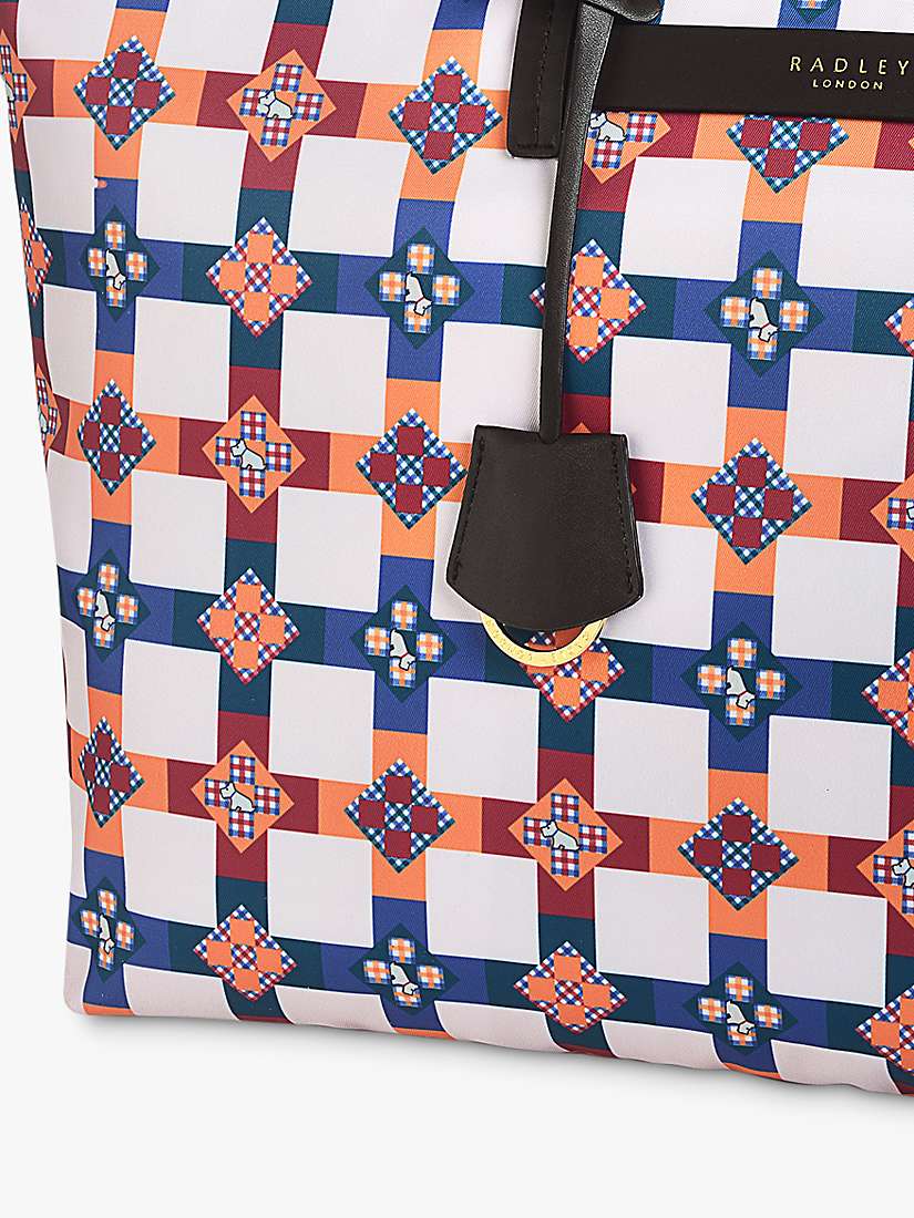 Buy Radley Finsbury Park Patchwork Large Zip Top Shoulder Bag, Chalk/Multi Online at johnlewis.com