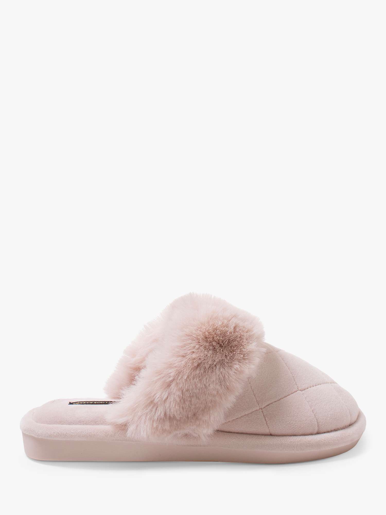 Buy Pretty You London Gigi Quilted Mule Slippers Online at johnlewis.com