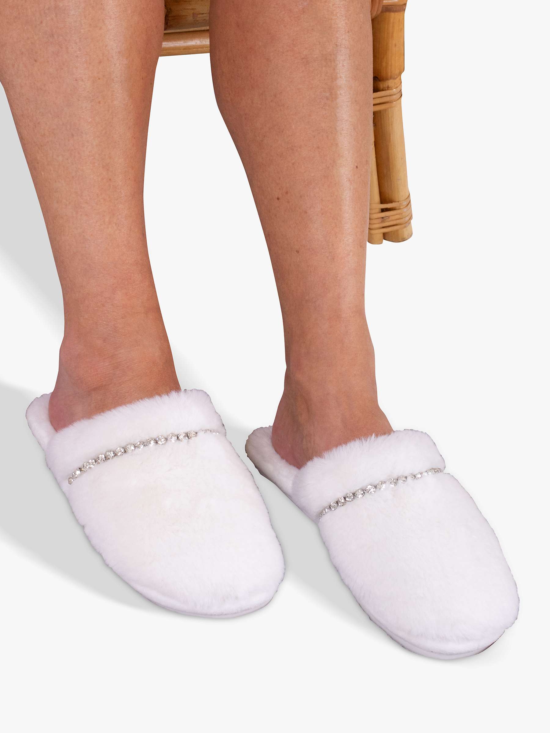 Buy Pretty You London Gracie Embellished Mule Slippers Online at johnlewis.com