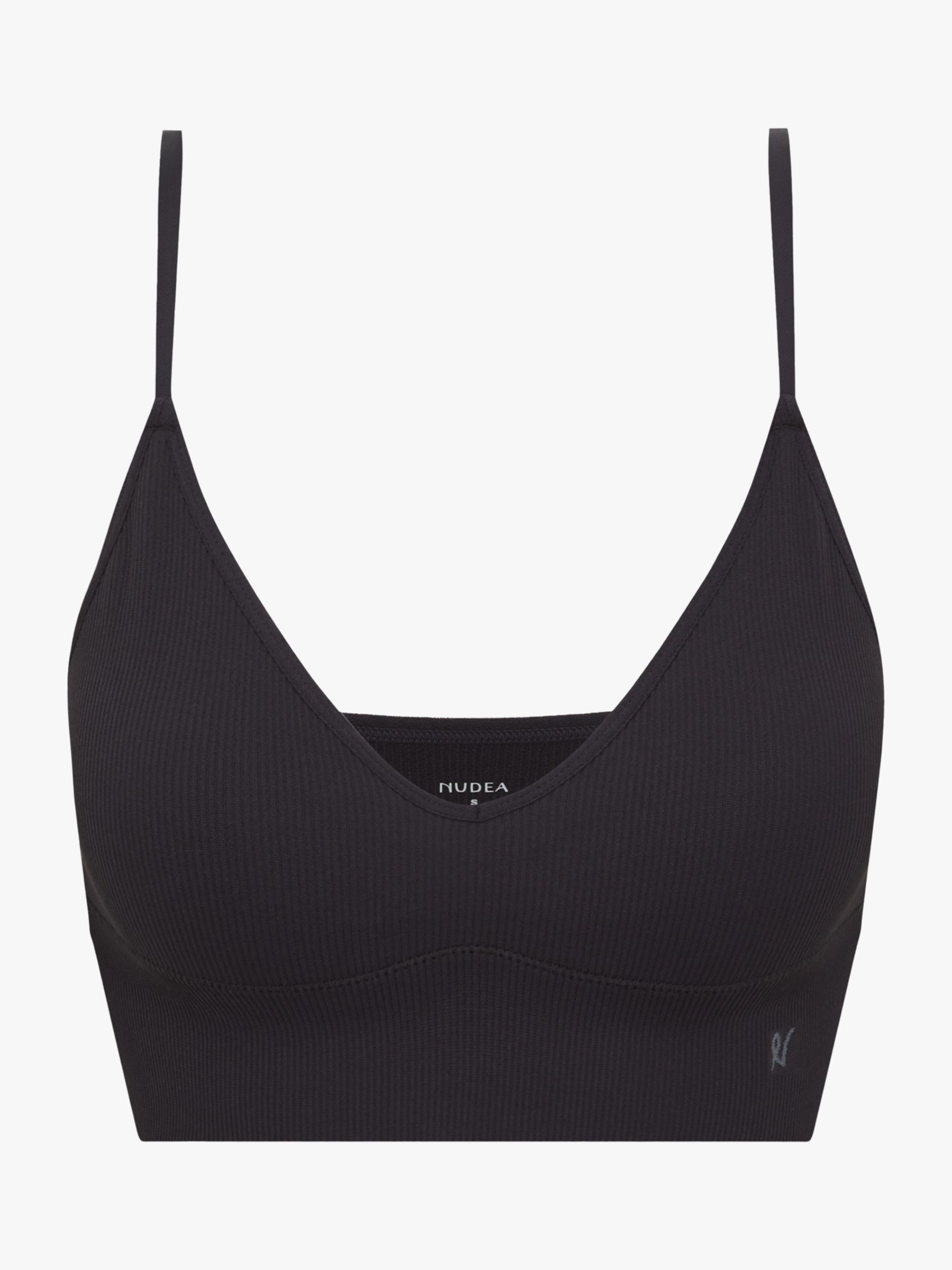 Nudea Form Seamless Bralette, Black at John Lewis & Partners