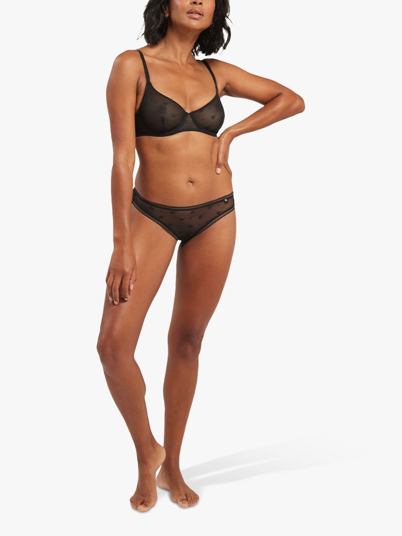 Nudea Second Skin Stretch Dipped Thong, Bare 03 at John Lewis