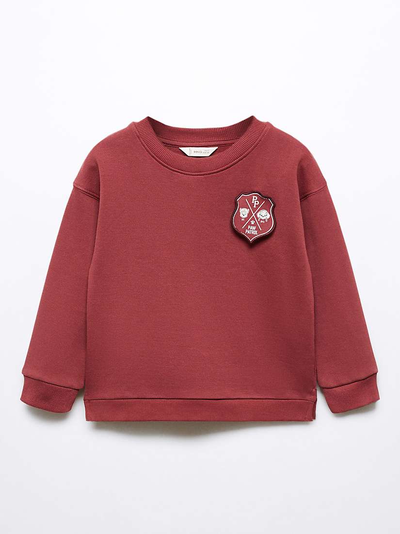 Buy Mango Kids' Paw Patrol Sweatshirt, Dark Red Online at johnlewis.com