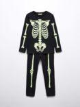 Mango Kids' Bones Pyjama Set, Black