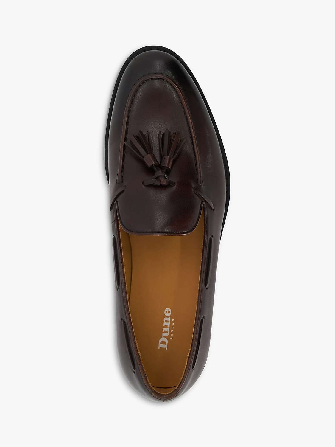 Buy Dune Sandders Leather Tassle Loafers Online at johnlewis.com