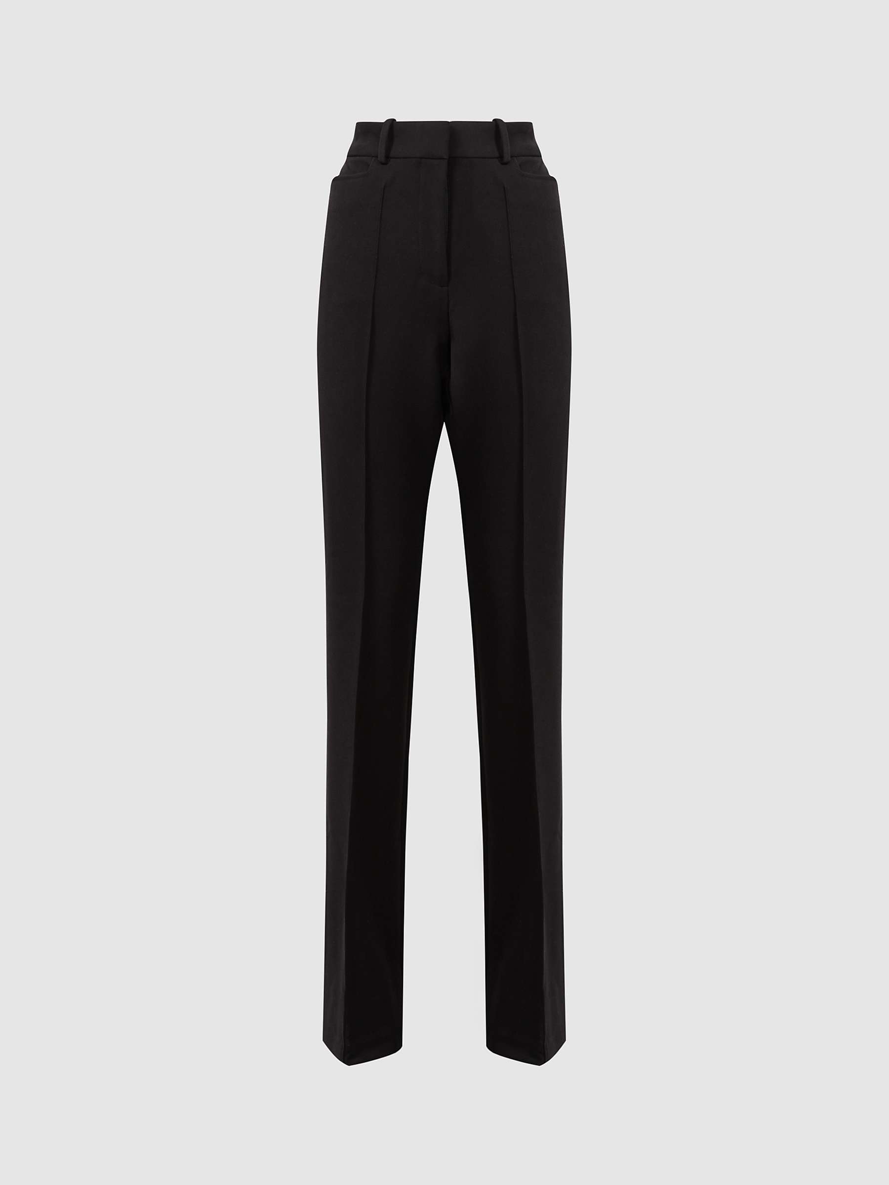 Reiss Gabi Slim Fit Tailored Suit Trousers, Black at John Lewis & Partners