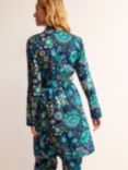 Boden Azalea Bloom Print Cotton Sateen Dressing Gown, Multi