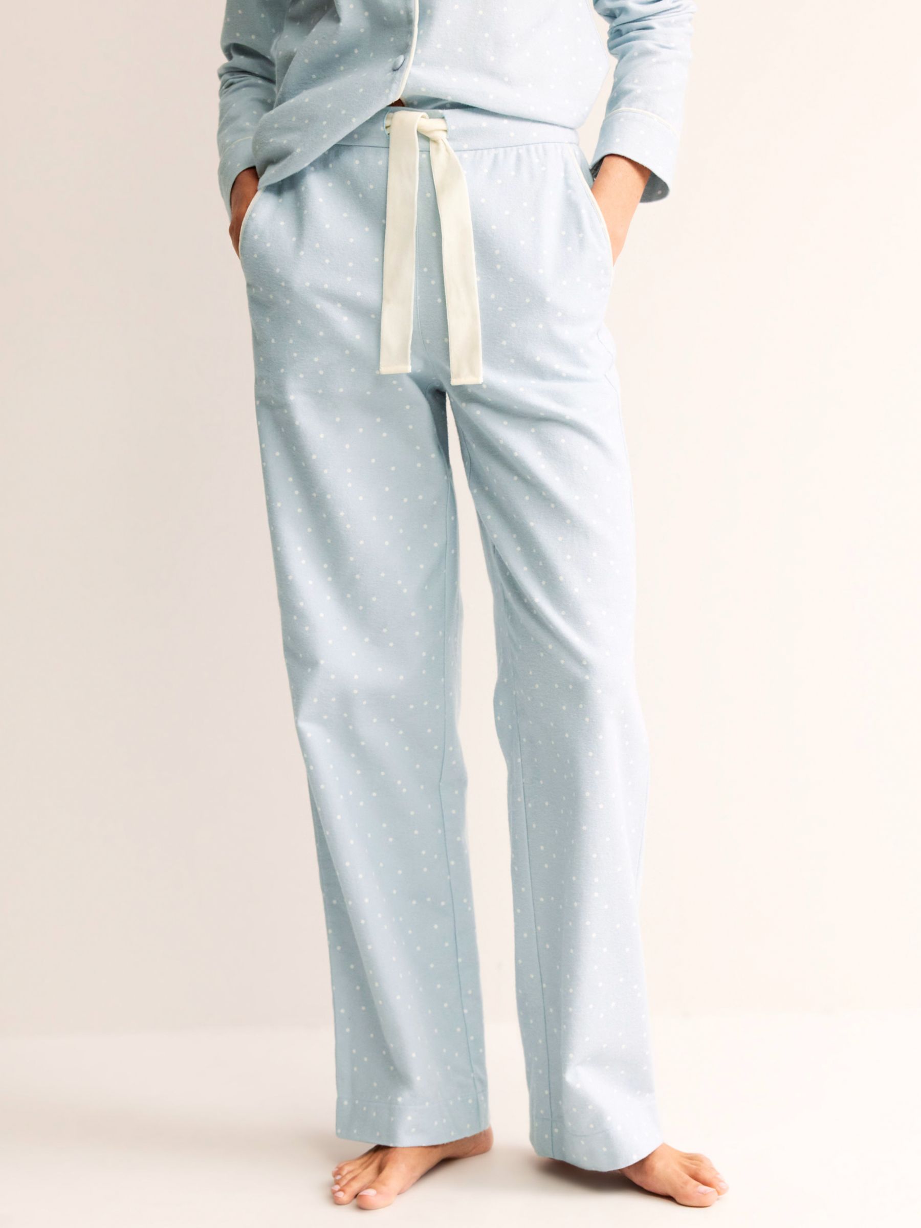 Long camping print 100% cotton pyjama bottoms, Pyjamas and Loungewear