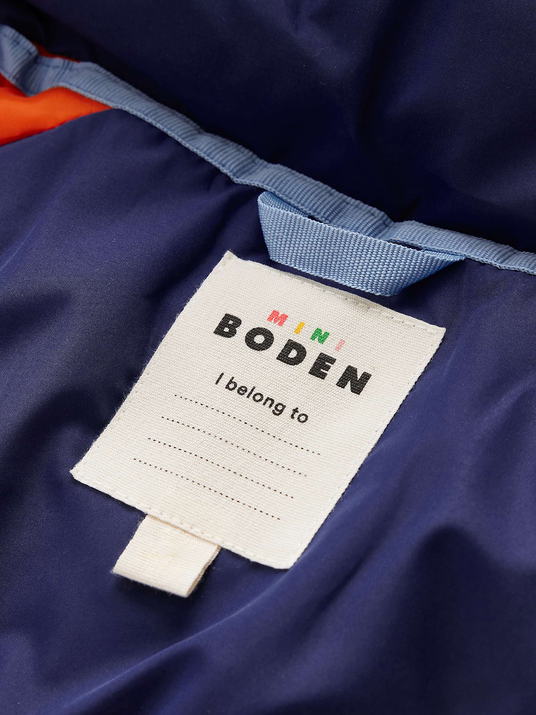 Buy Mini Boden Kids' Stars Applique Coat, College Navy Online at johnlewis.com
