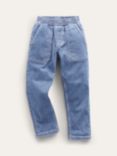 Mini Boden Kids' Pull-On Elasticated Waist Denim Jeans, Mid Wash