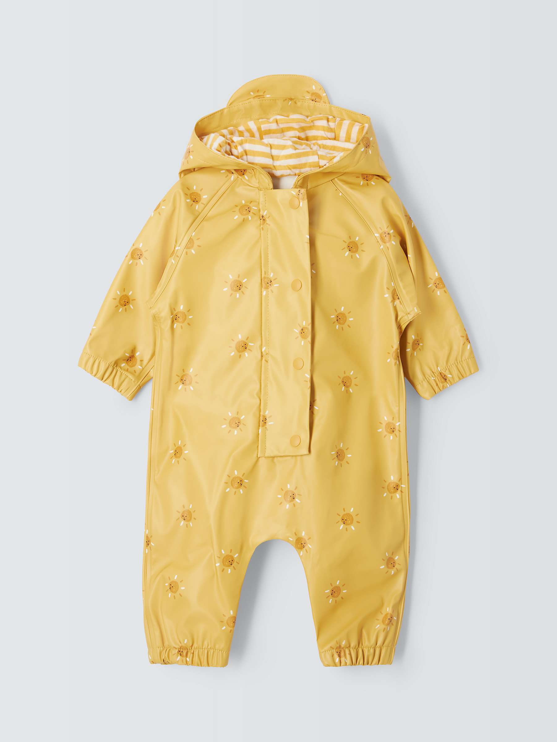 Buy John Lewis Baby Sun Print Waterproof All-In-One Rain Suit, Yellow/Multi Online at johnlewis.com