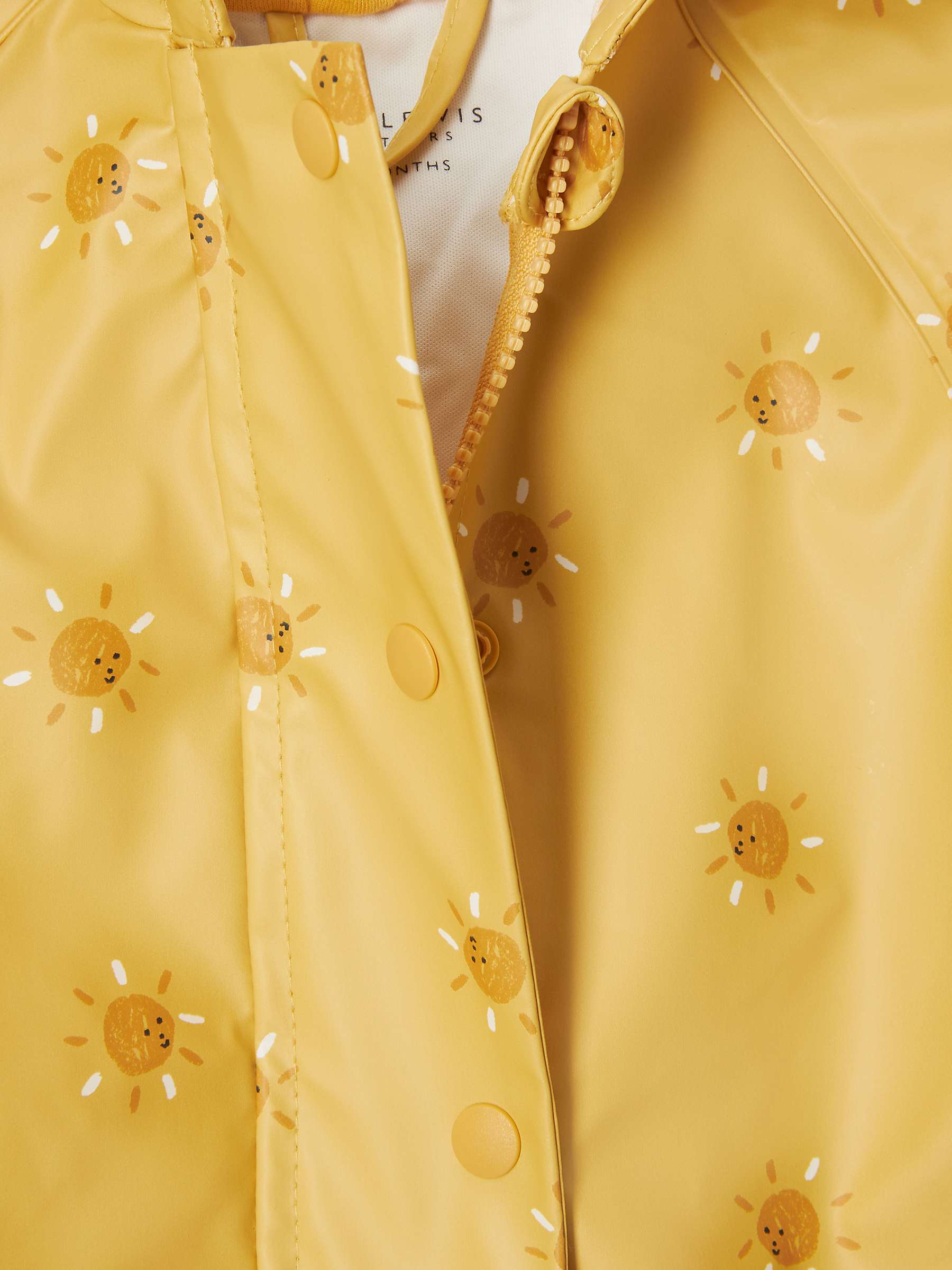 Buy John Lewis Baby Sun Print Waterproof All-In-One Rain Suit, Yellow/Multi Online at johnlewis.com