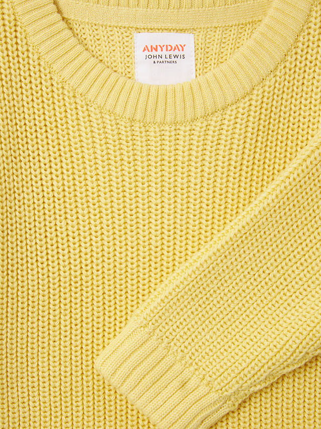 John Lewis ANYDAY Baby Knit Jumper, Yellow