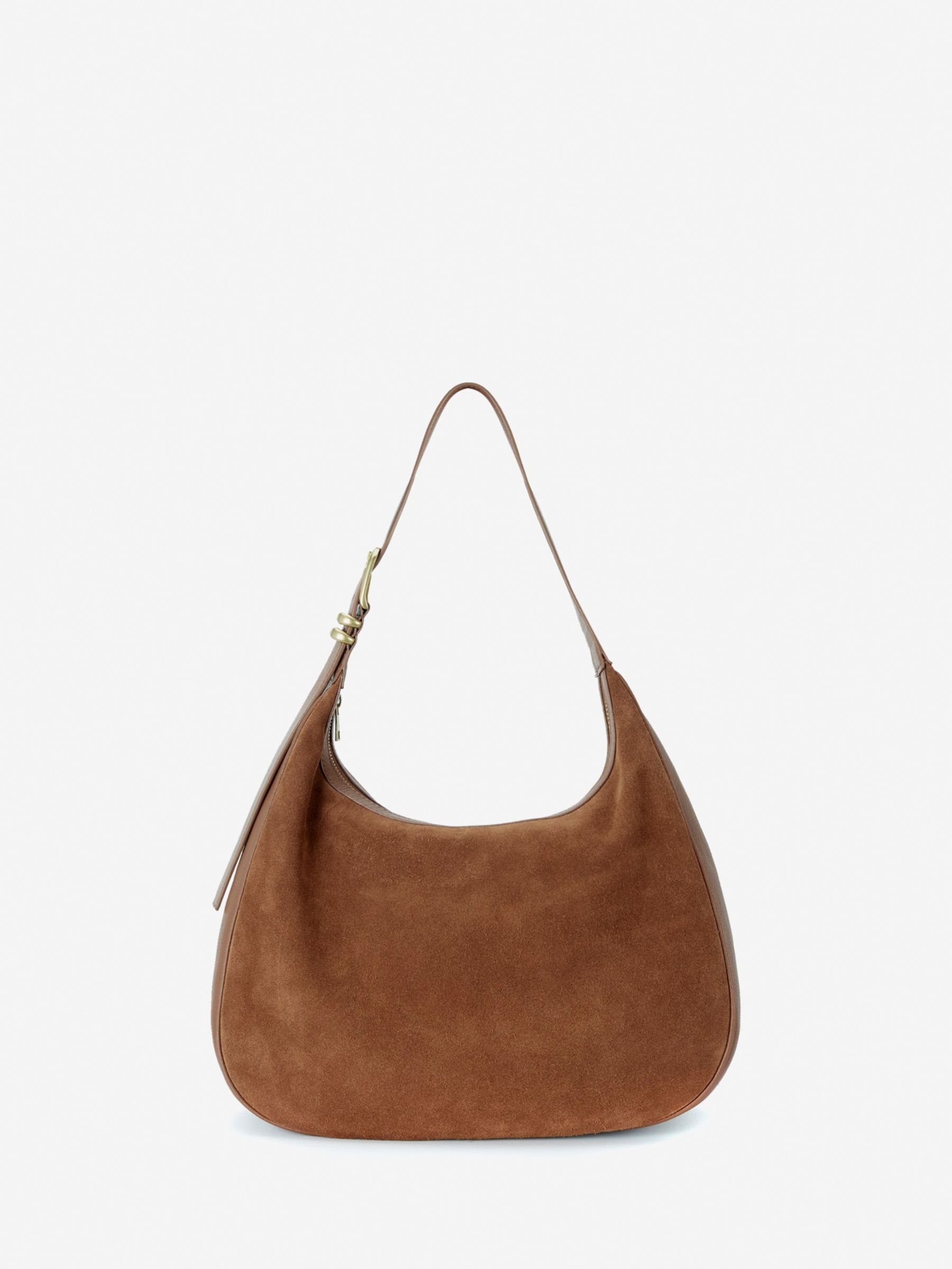 Tan Suede Shoulder Bag – Mint Velvet