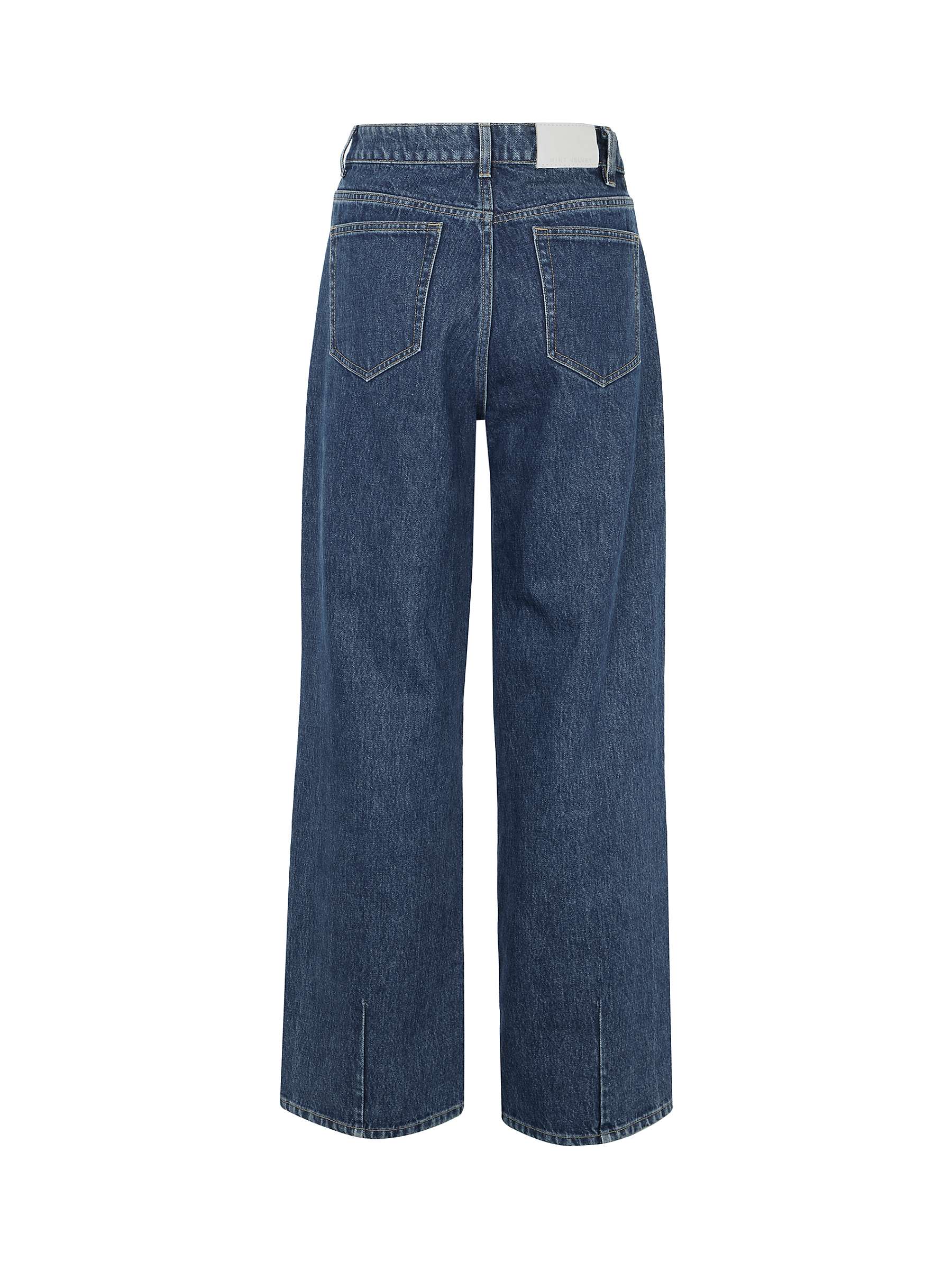 Buy Mint Velvet Soft Wide Leg Jeans, Mid Indigo Online at johnlewis.com