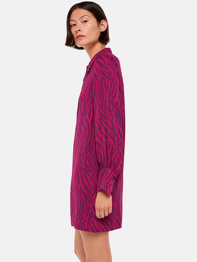 Whistles Zebra Stripe Shirt, Purple/Multi
