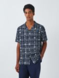 Kin Check LENZING™ ECOVERO™ VISCOSE Revere Collar Short Sleeve Shirt