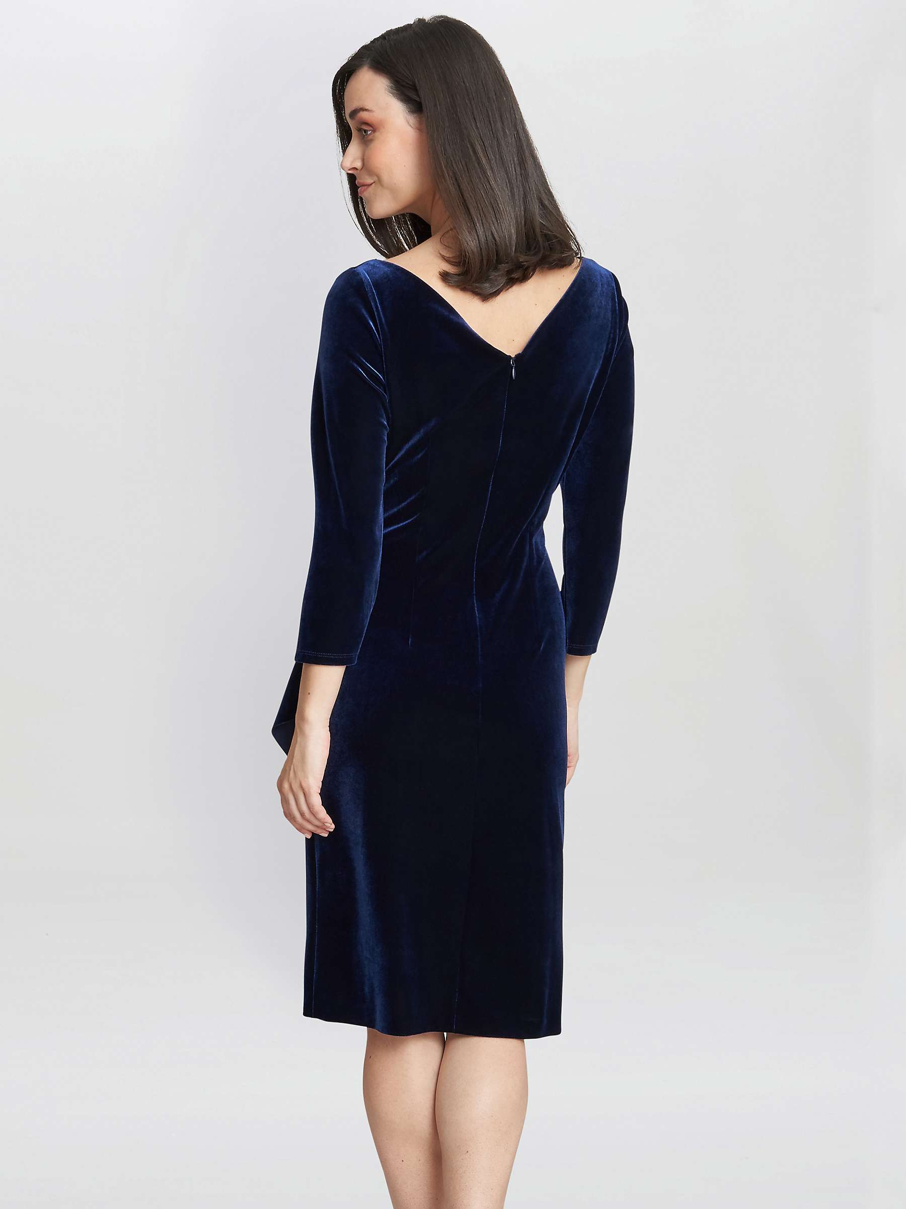 Buy Gina Bacconi Zoe Velvet Wrap Dress Online at johnlewis.com