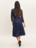 Gina Bacconi Elianna Cocktail Dress, Navy