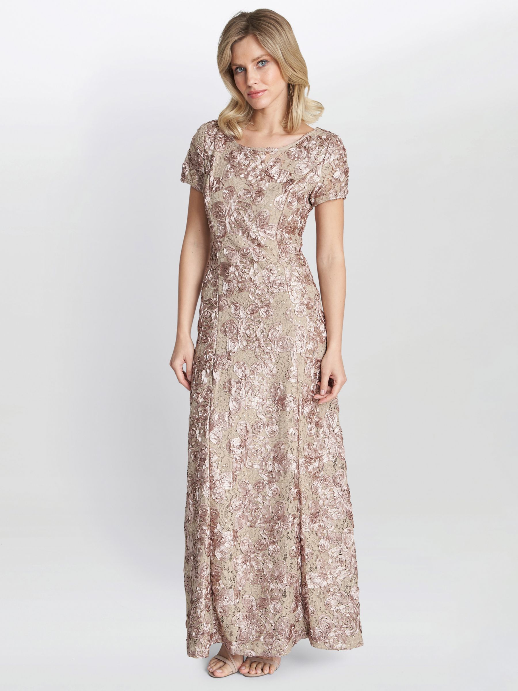 Gina Bacconi Nancy Gown, Champagne at John Lewis & Partners