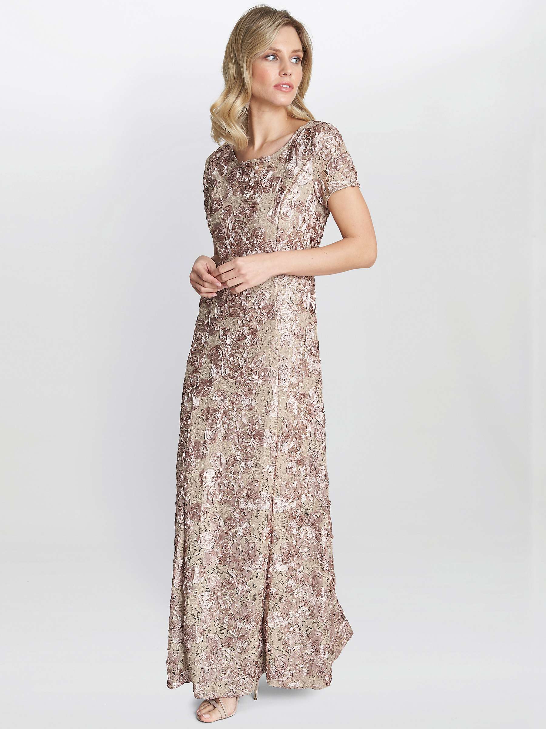 Buy Gina Bacconi Nancy Gown, Champagne Online at johnlewis.com