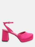 Whistles Estella Satin Platform Shoes, Pink