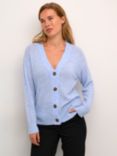 KAFFE Sia V-Neck Cardigan, Sand Dollar Melange