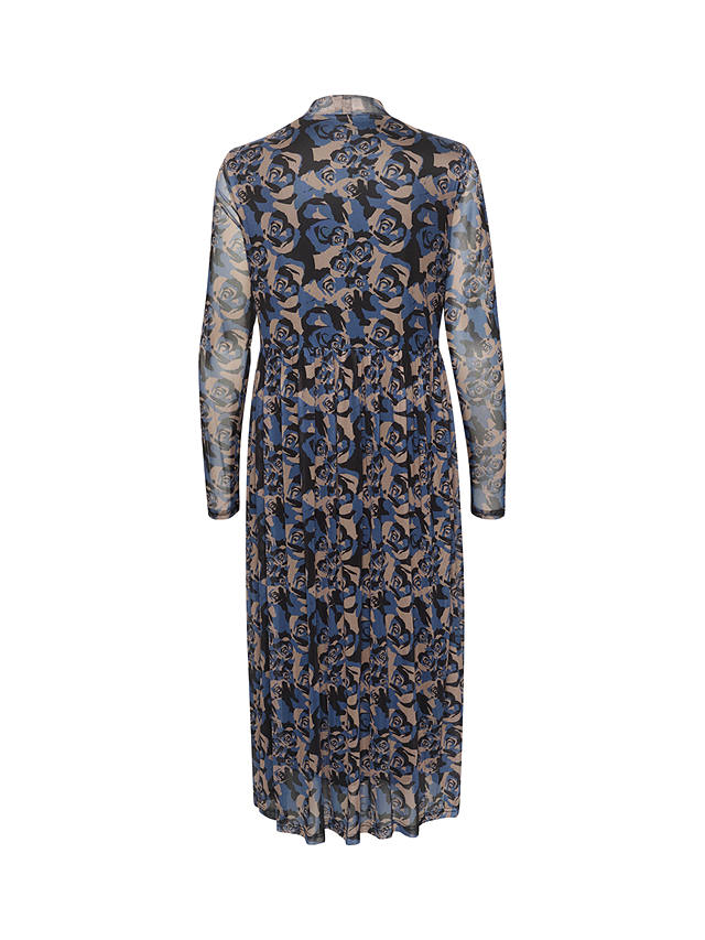 KAFFE Ellie Abstract Print Midi Dress, Multi at John Lewis & Partners